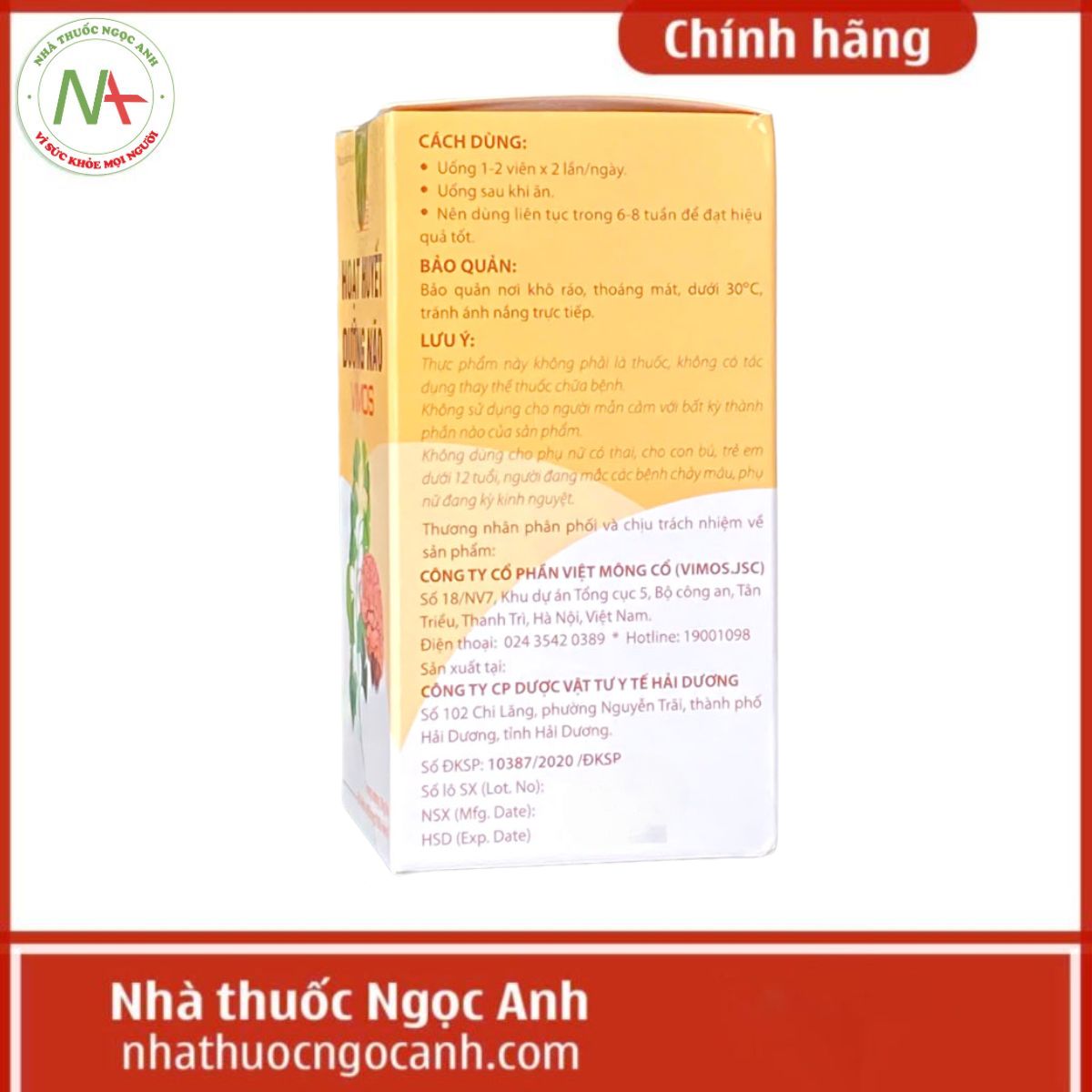Hoạt huyết dưỡng não Vimos