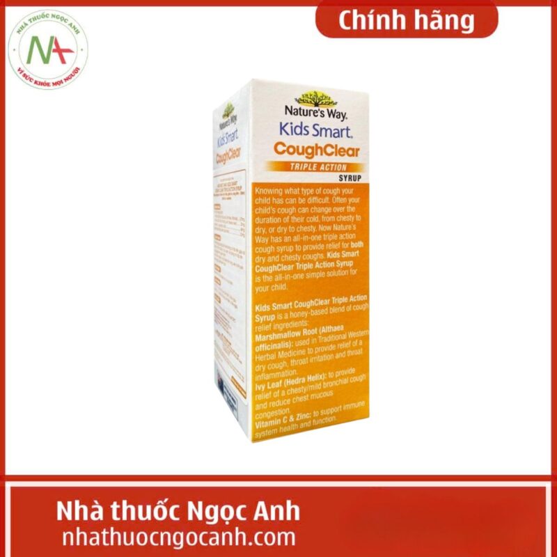 Thuốc Nature’s Way Kids Smart Cough Clear Triple Action Syrup giá bao ...