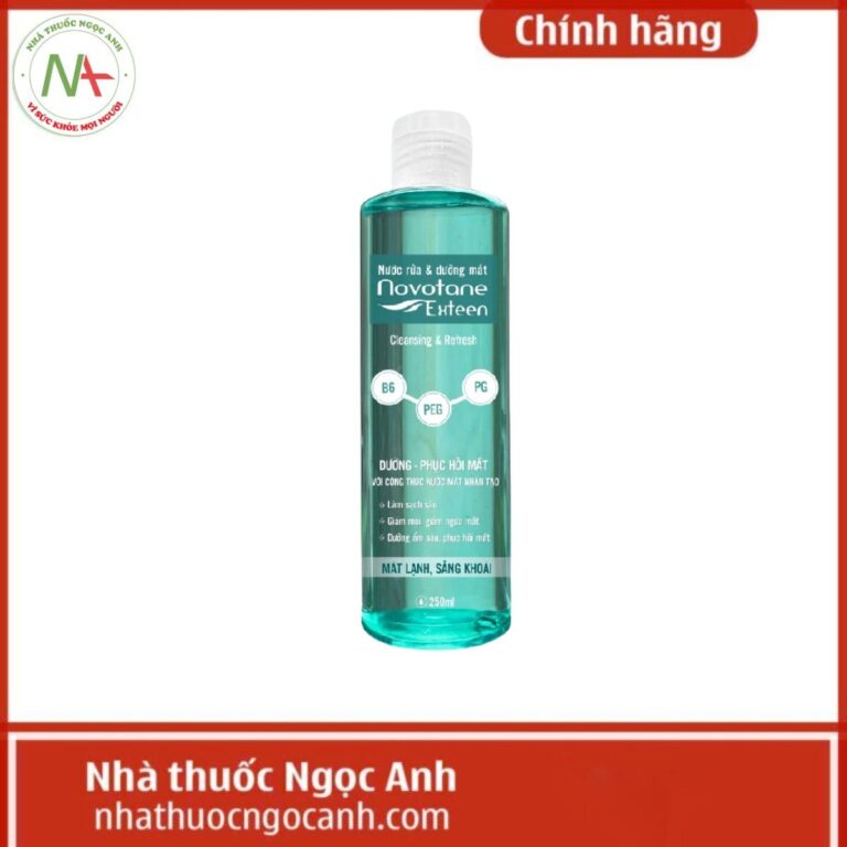 Nước Rửa & Dưỡng Mắt Novotane Exteen Cleansing & Refresh (Màu Xanh)
