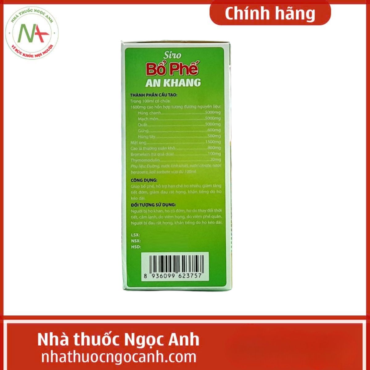 Siro Bổ Phế Khang