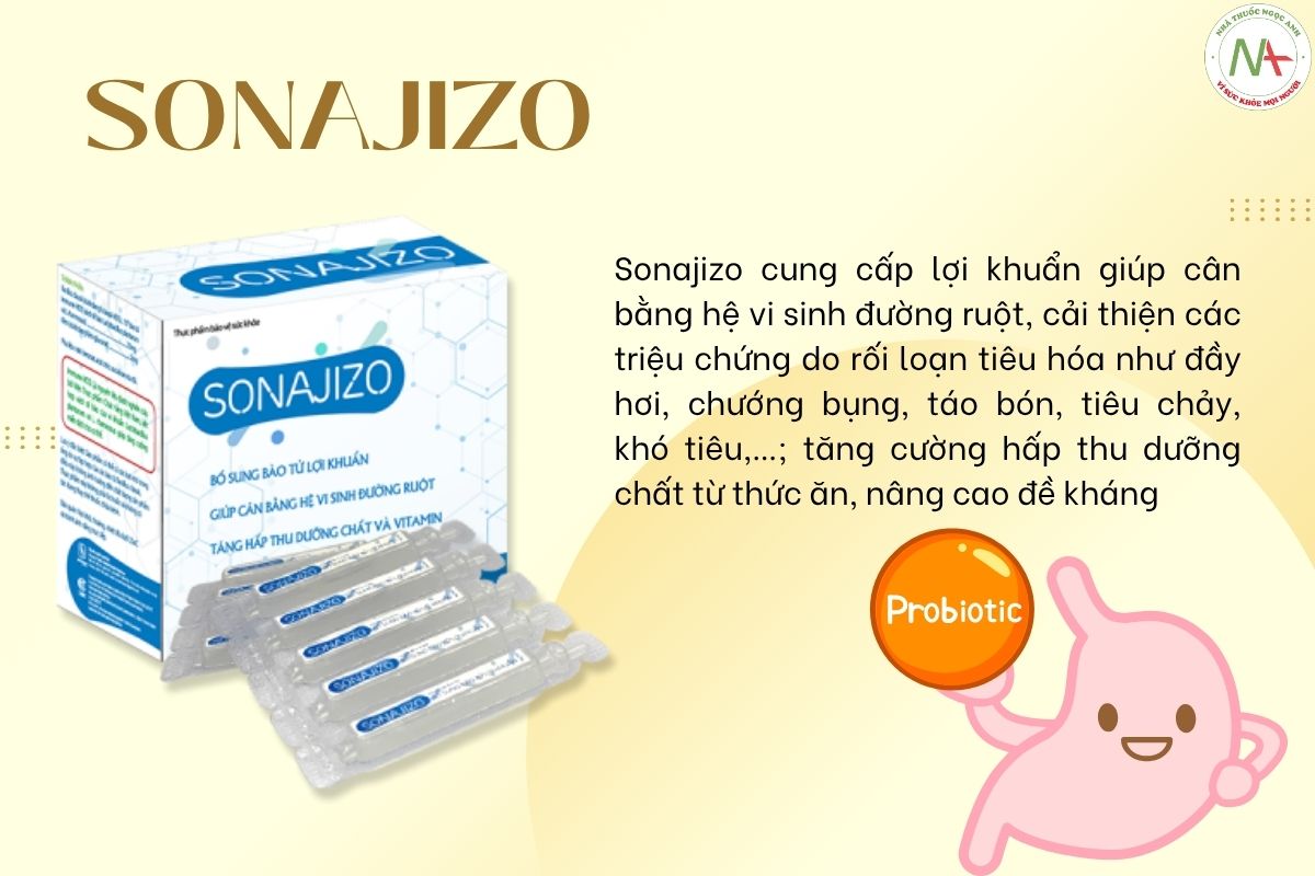 Sonajizo giúp hỗ trợ tiêu hóa khỏe mạnh