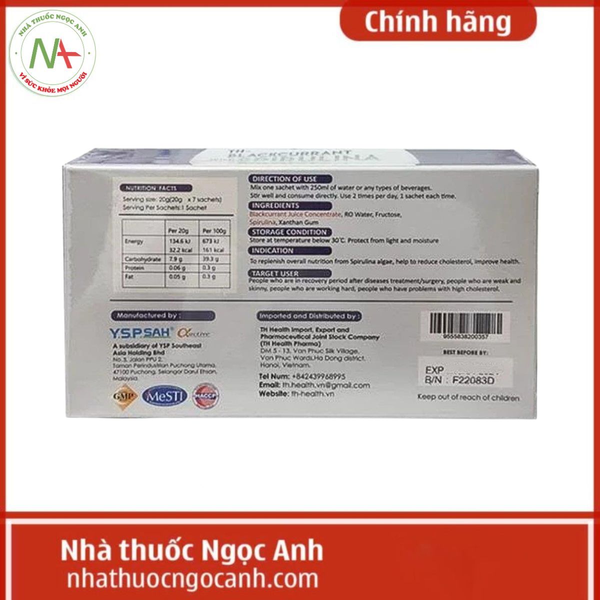 TH-Blackcurrant with Spirulina Advance