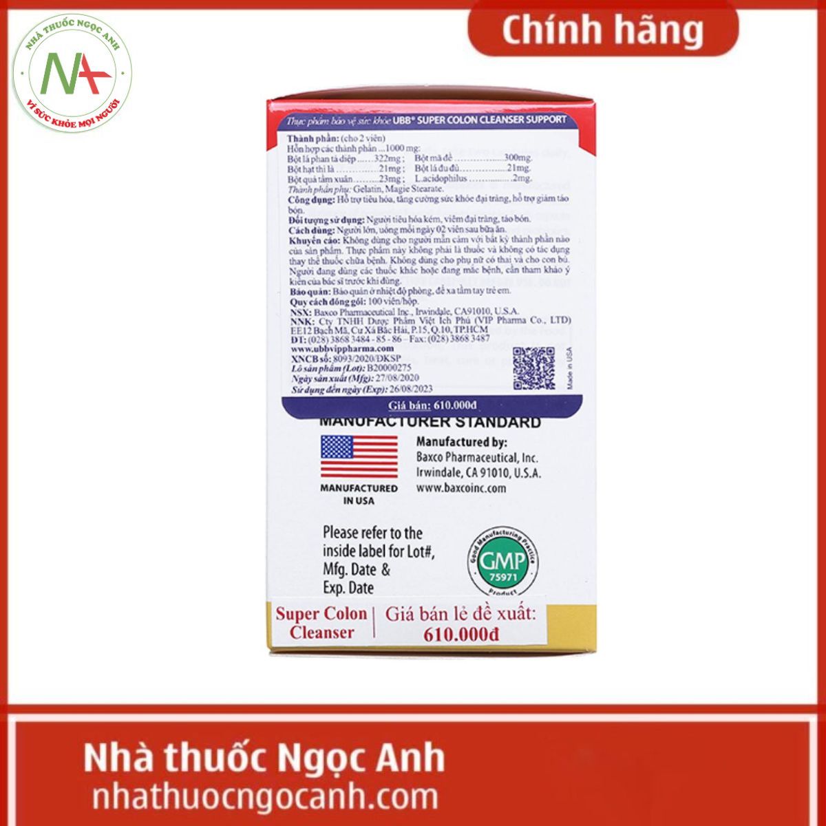 UBB Super Colon Cleanser Support