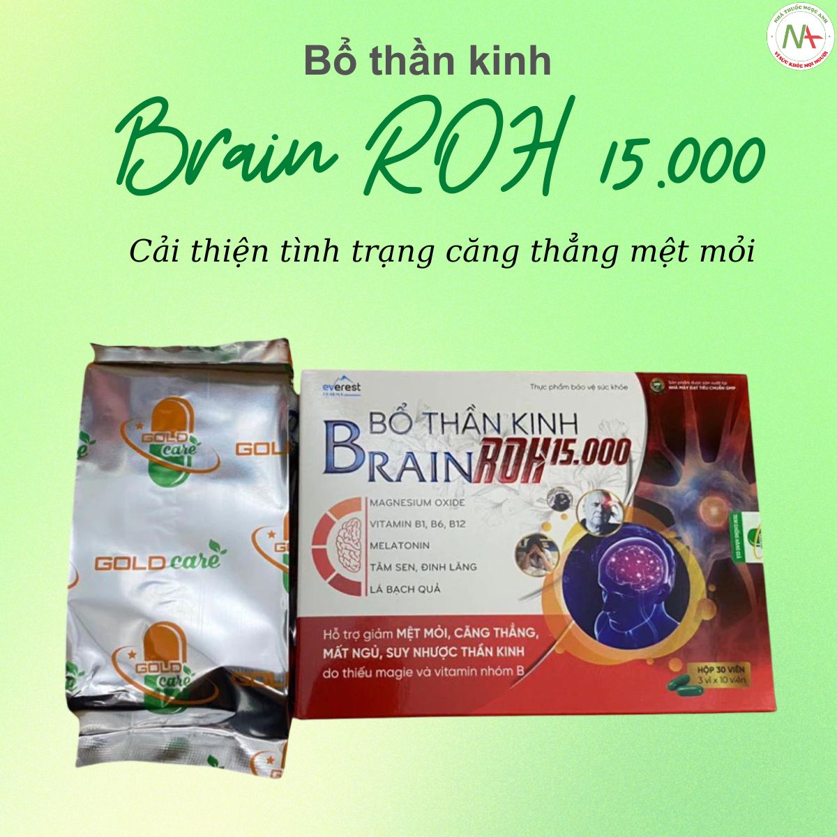 Bổ thần kinh Brain ROH 15.000 3 Công dụng của sản phẩm Bổ thần kinh Brain ROH 15.000