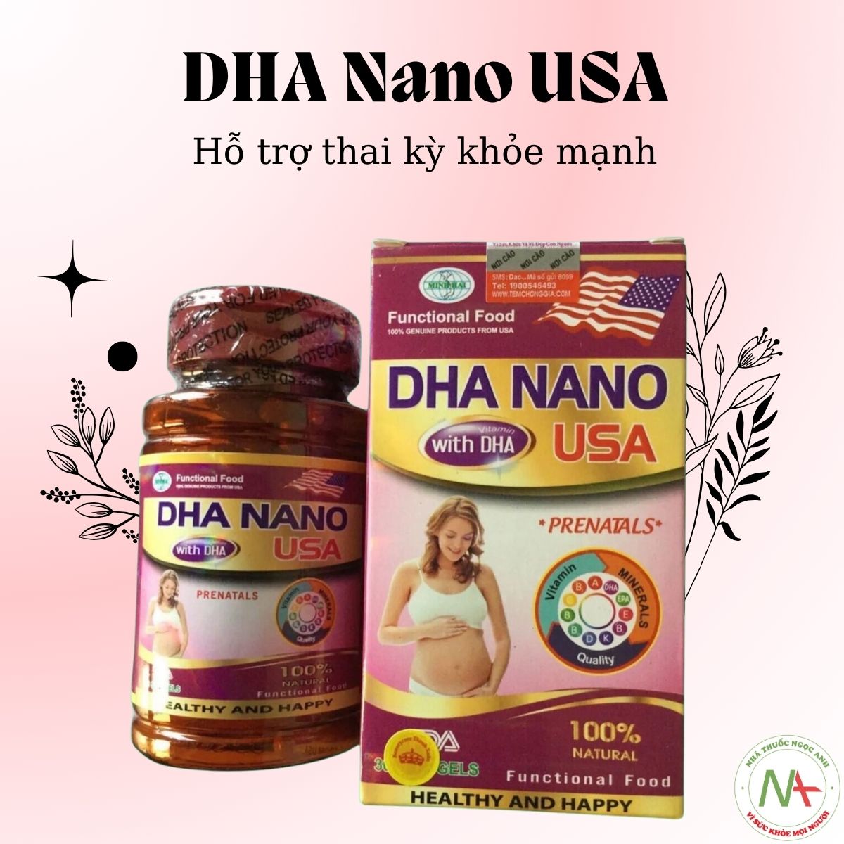 DHA Nano USA hỗ trợ sức khỏe trong suốt thai kỳ