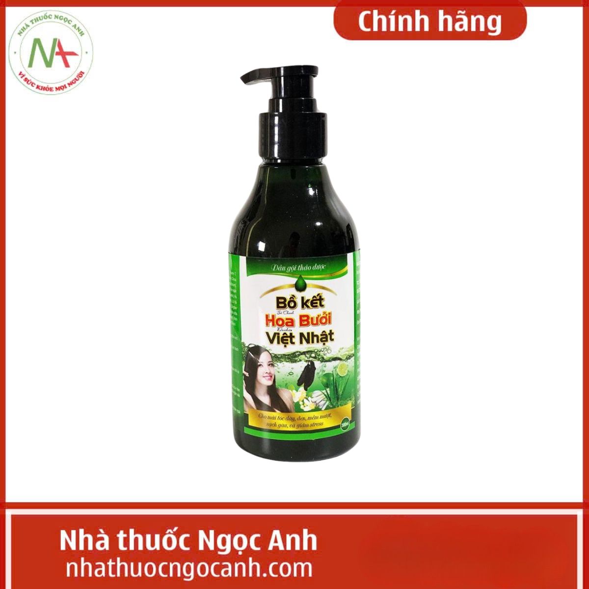 Dầu gội thảo dược Bồ Kết Hoa Bưởi Việt Nhật