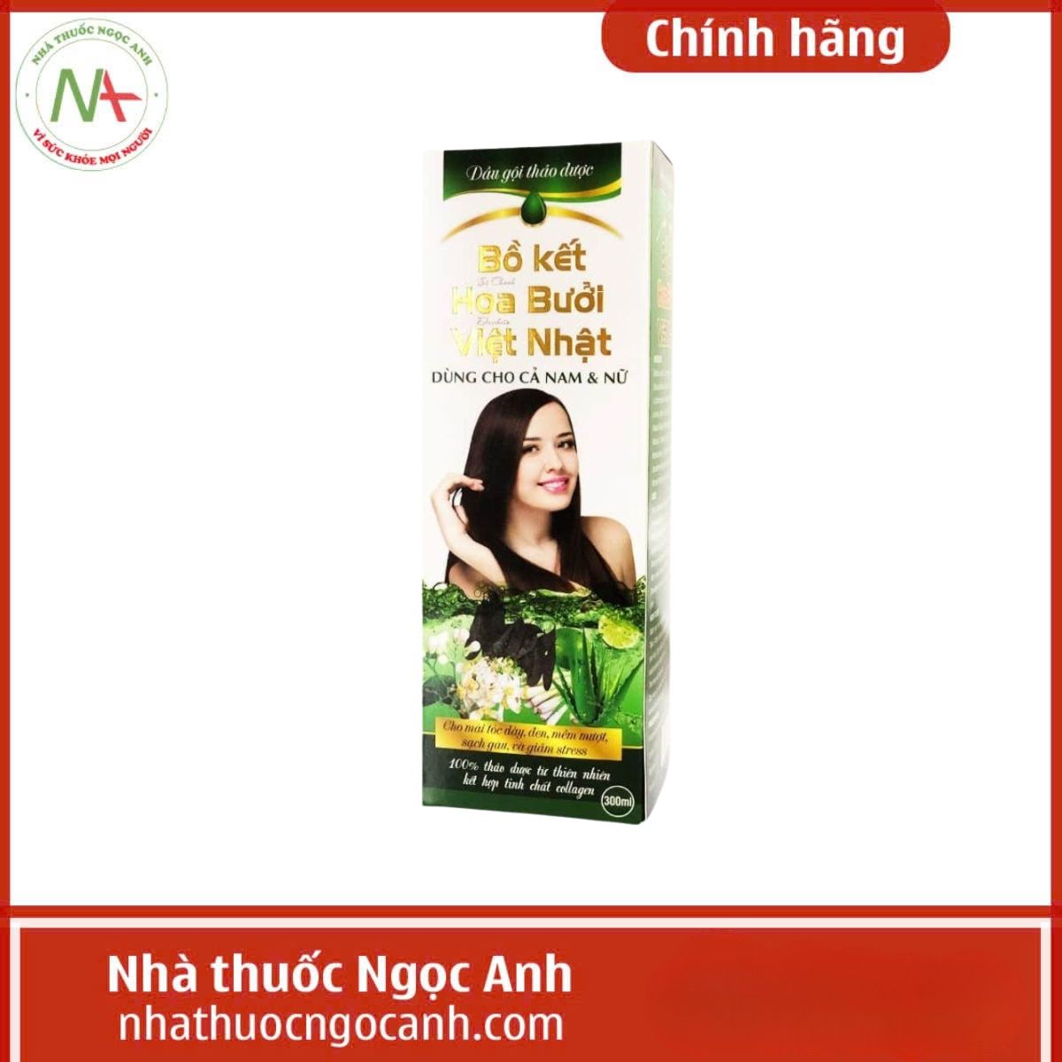 Dầu gội thảo dược Bồ Kết Hoa Bưởi Việt Nhật