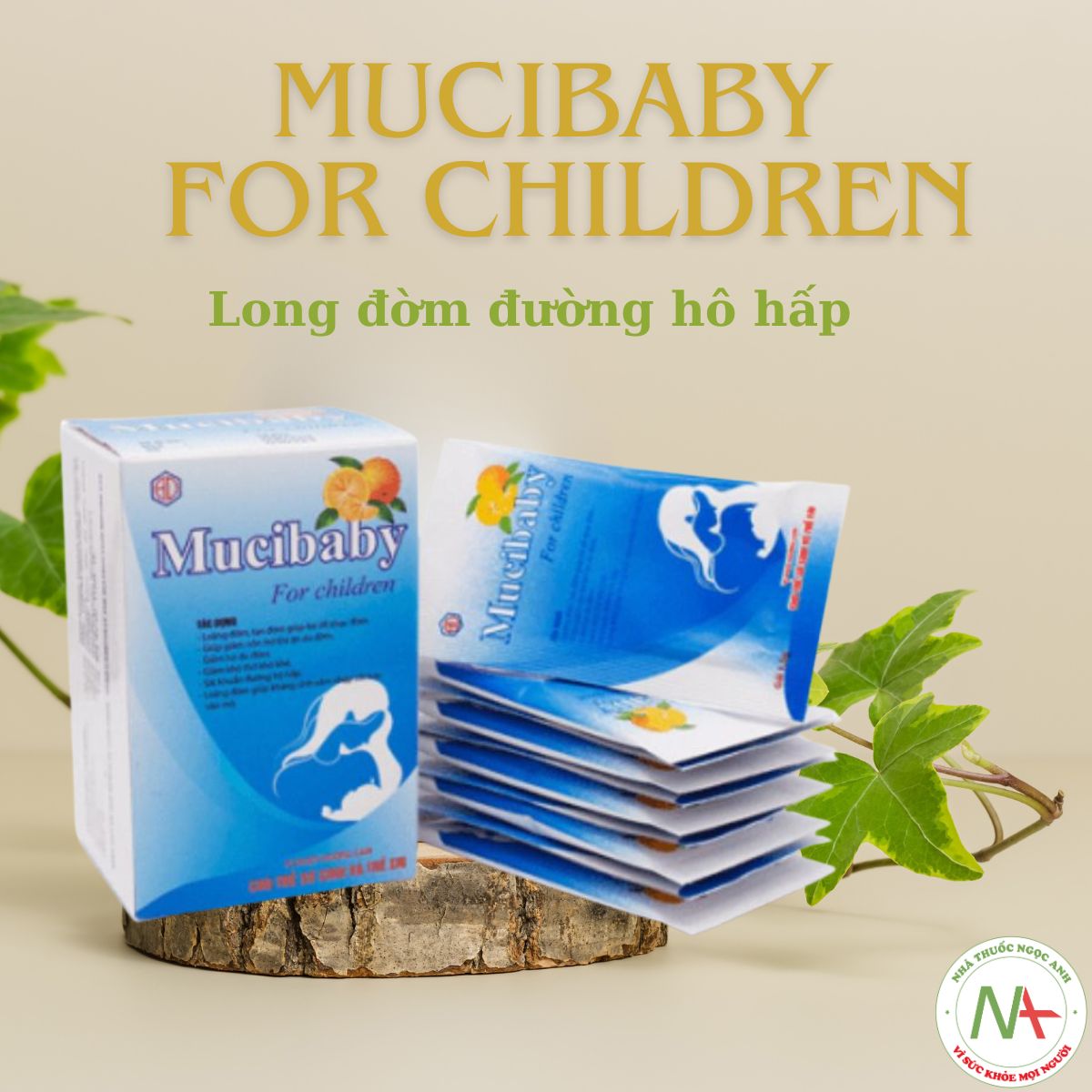 Mucibaby For Children giảm triệu chứng ho, giúp long đờm ở trẻ nhỏ và trẻ sơ sinh bị cảm lạnh, cảm cúm,