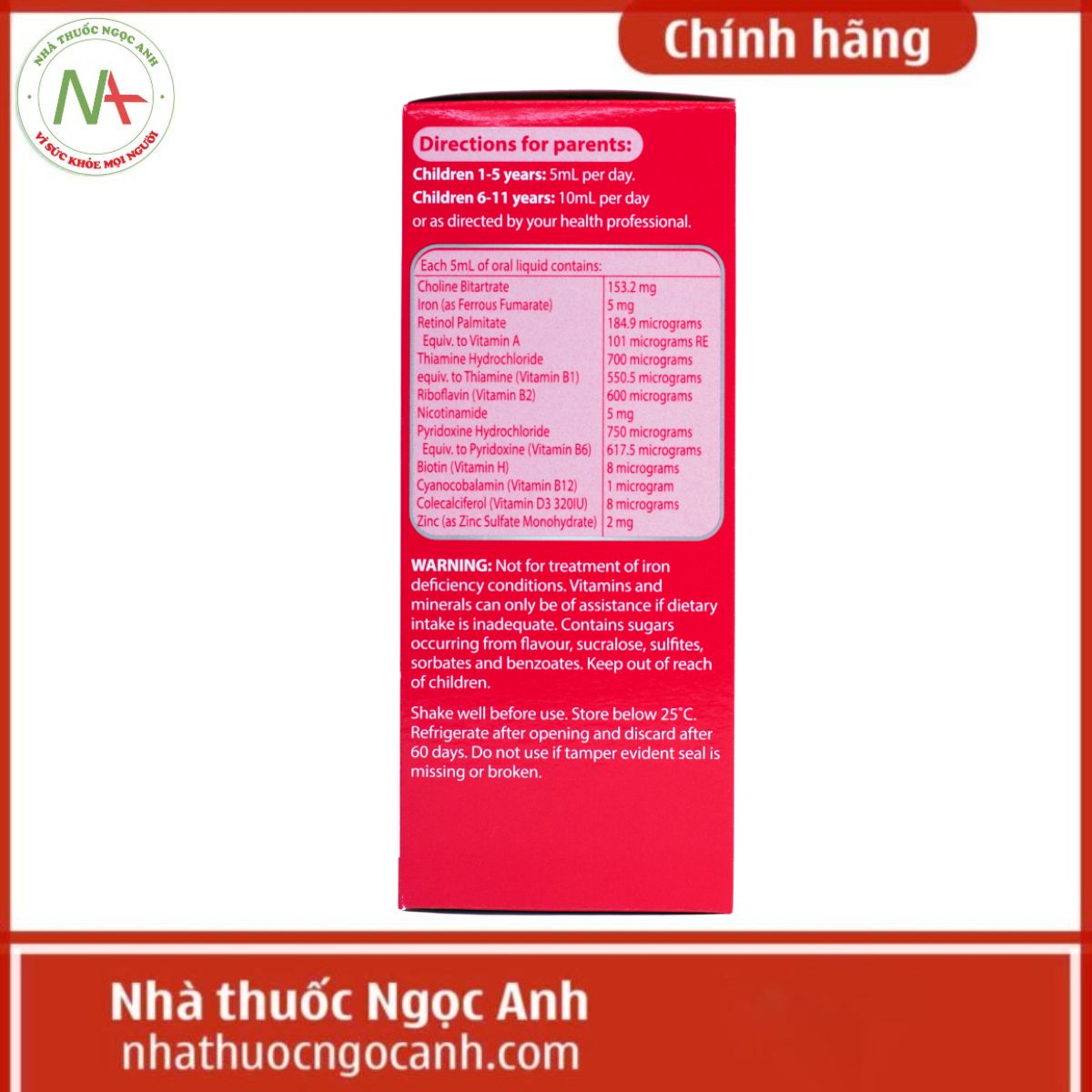 Nature’s Way Kids Smart Liquid Multi + Iron