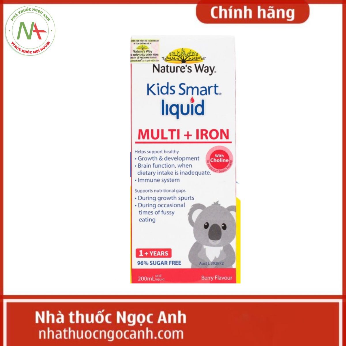 Nature’s Way Kids Smart Liquid Multi + Iron
