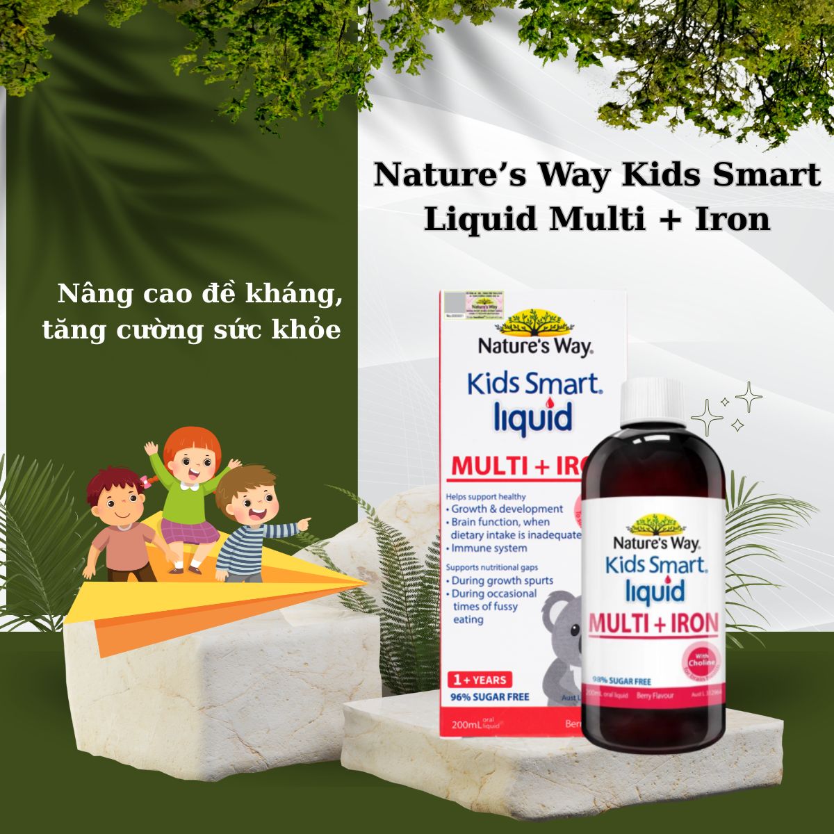 Nature’s Way Kids Smart Liquid Multi + Iron