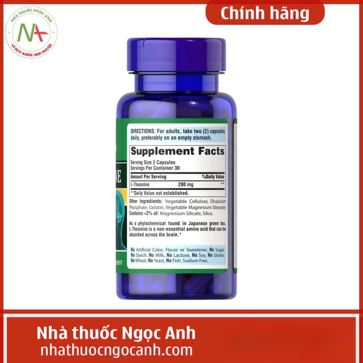 Puritan's Pride L-Theanine 200mg