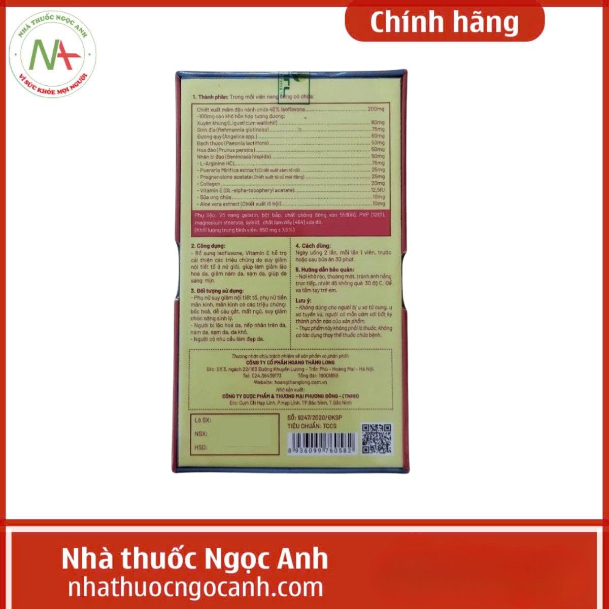 Viên uống đẹp da Sâm tố nữ Hoàng Thăng Long