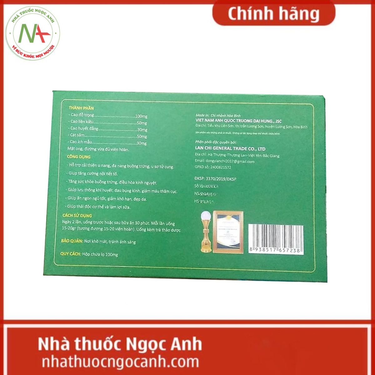 Viên uống thảo mộc Tái Xuân