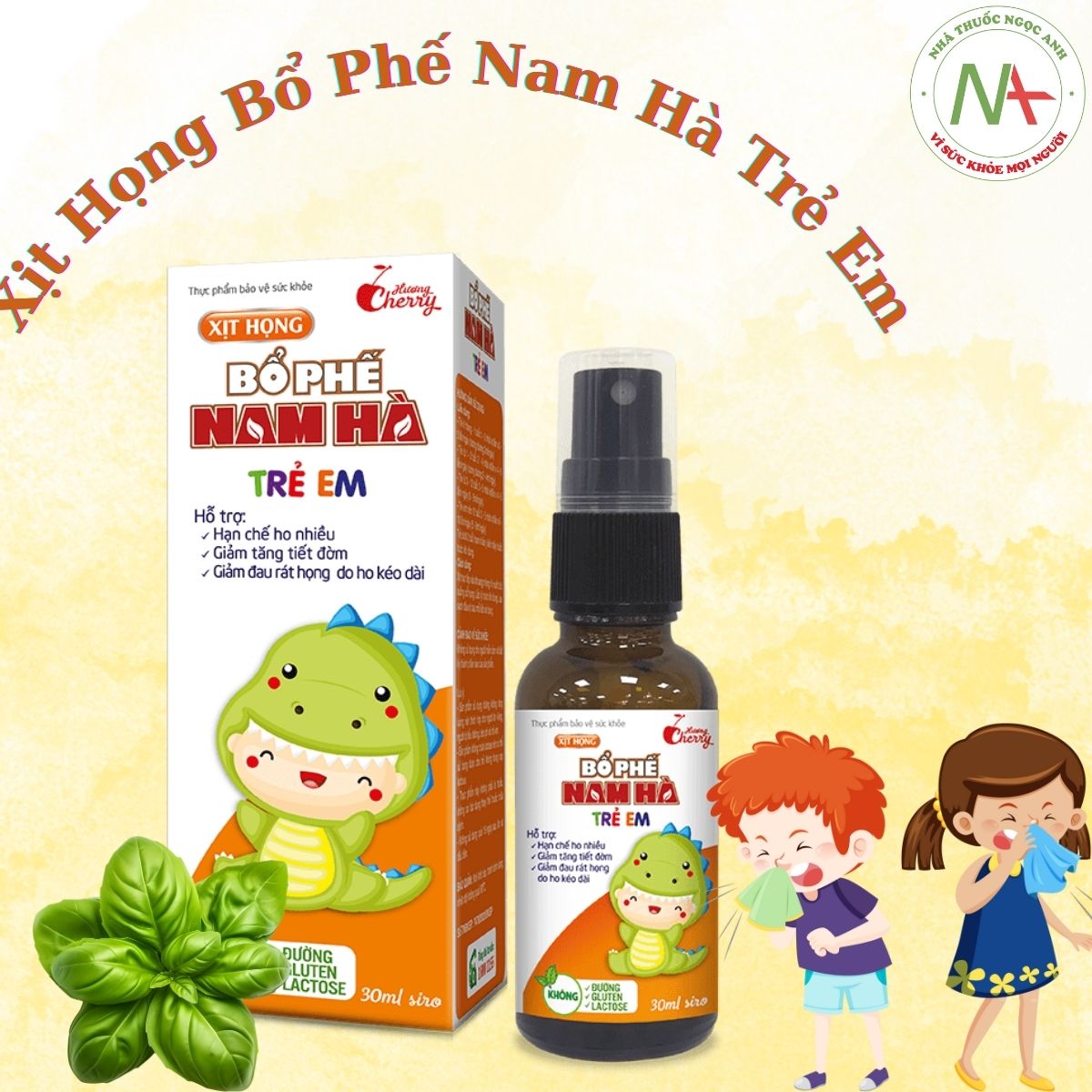 Xịt Họng Bổ Phế Nam Hà Trẻ Em