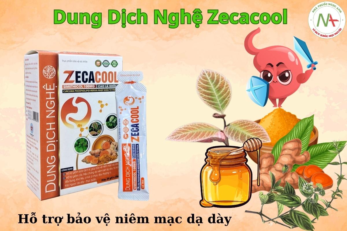 Dung Dịch Nghệ Zecacool hỗ trợ bảo vệ niêm mạc dạ dày