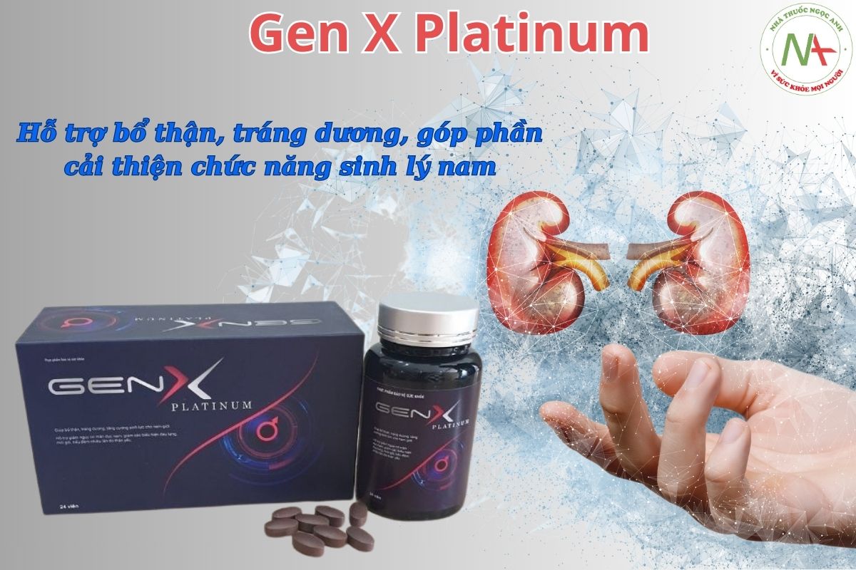 Gen X Platinum hỗ trợ bổ thận, tráng dương, góp phần cải thiện chức năng sinh lý nam