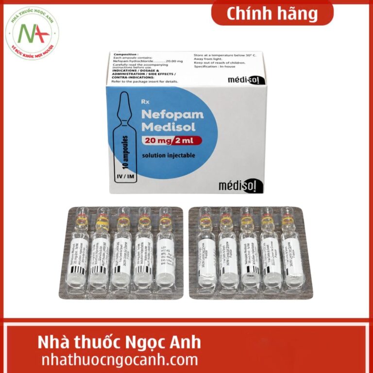 Nefopam Medisol 20mg/2ml
