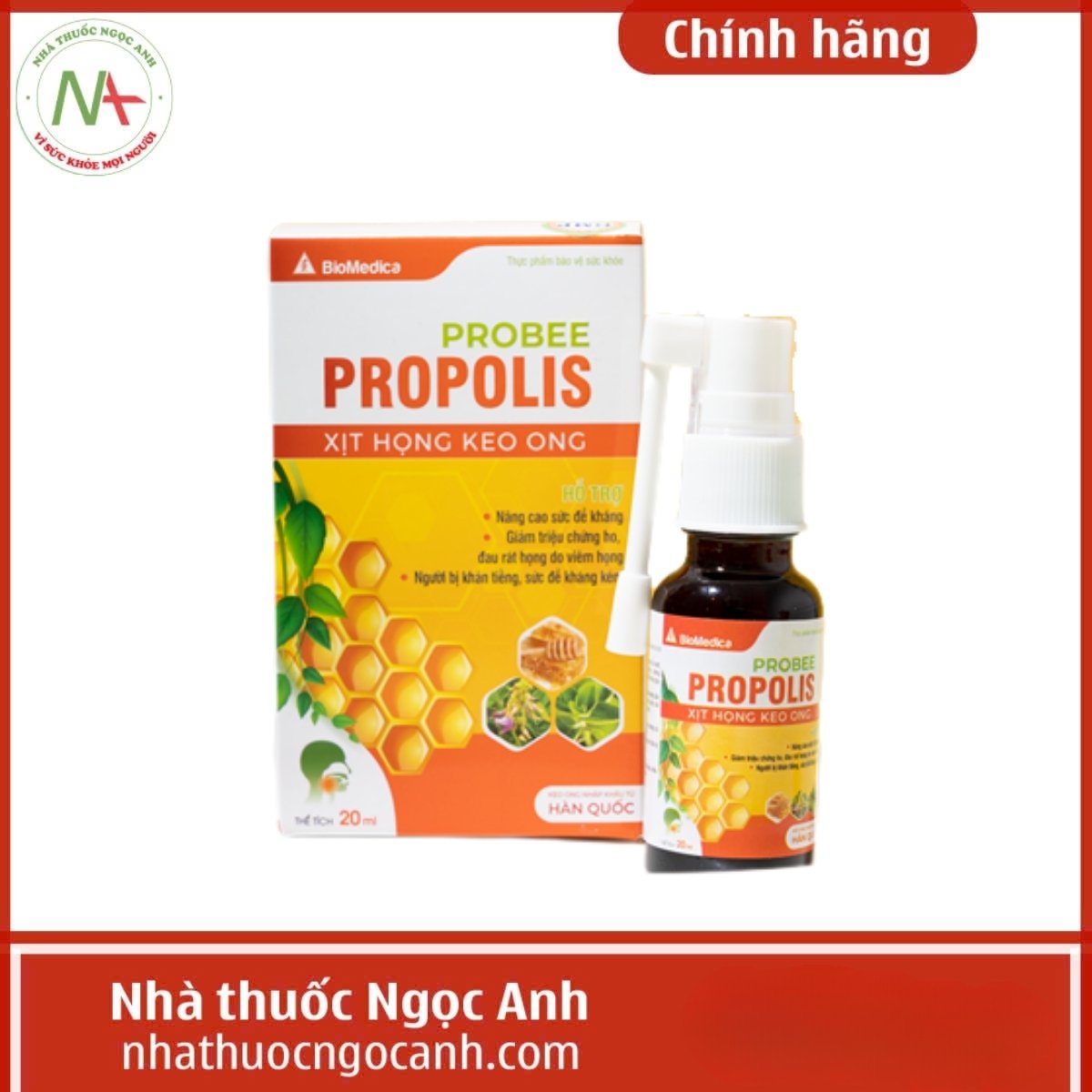 Probee Propolis Xịt họng keo ong