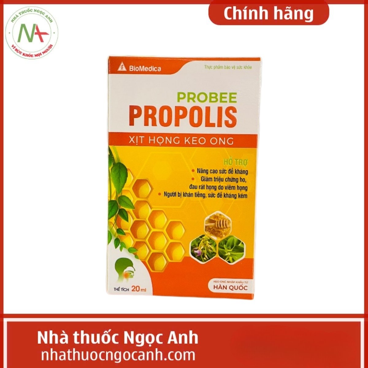 Probee Propolis Xịt họng keo ong