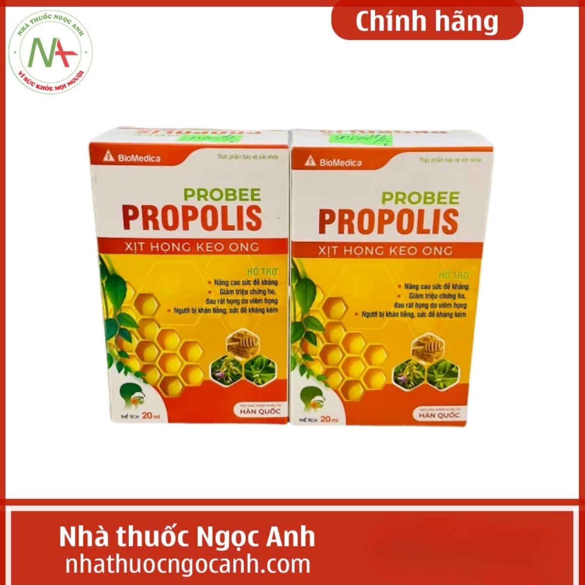 Probee Propolis Xịt họng keo ong