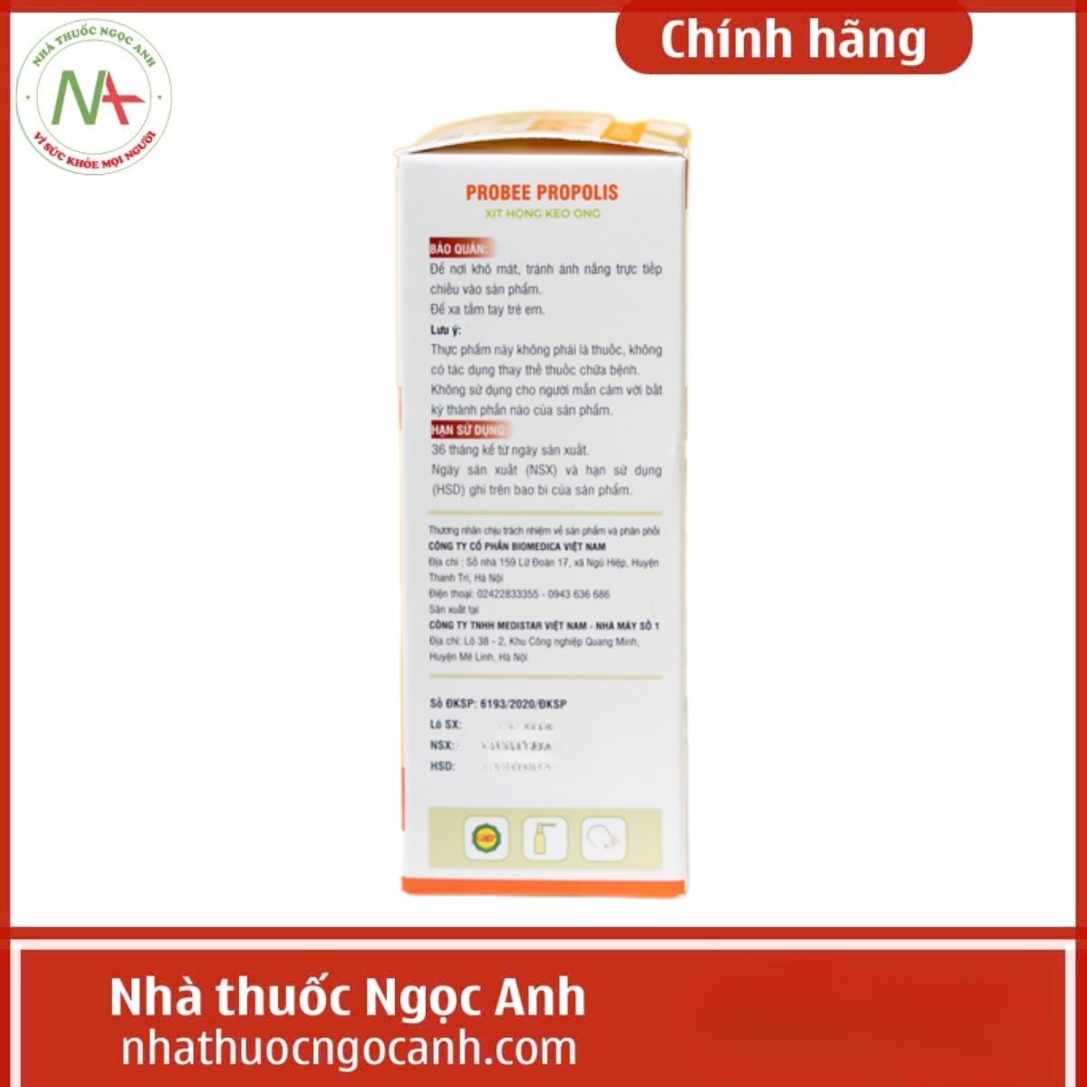 Probee Propolis Xịt họng keo ong