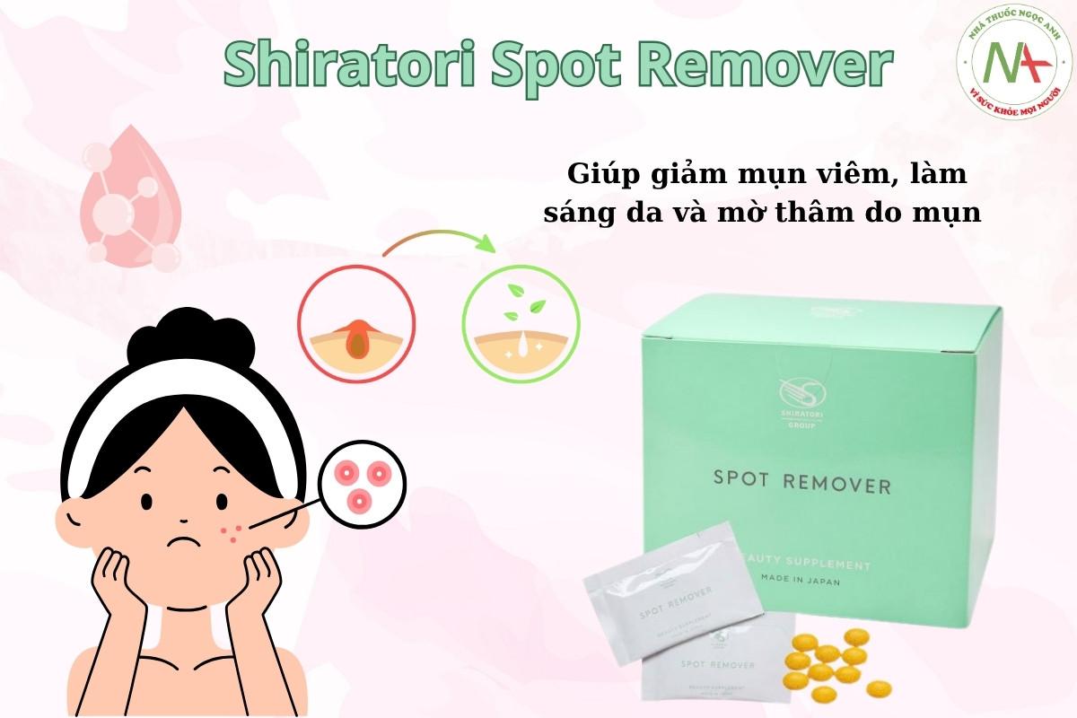 Shiratori Spot Remover 3 Shiratori Spot Remover giúp giảm mụn viêm, làm sáng da và mờ thâm do mụn