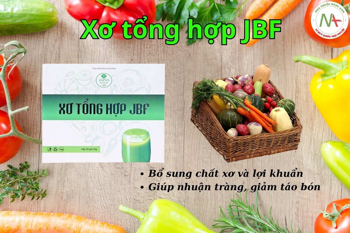 Xơ tổng hợp JBF bổ sung chất xơ và lợi khuẩn, hỗ trợ tiêu hóa,...