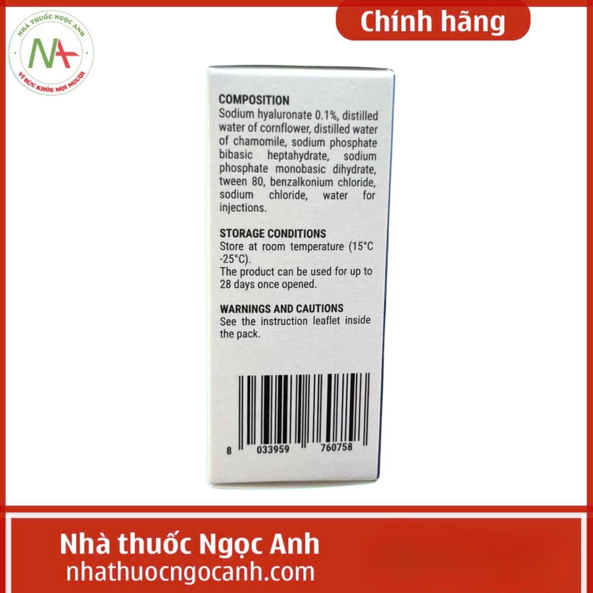 Dung dịch nhỏ mắt Amera