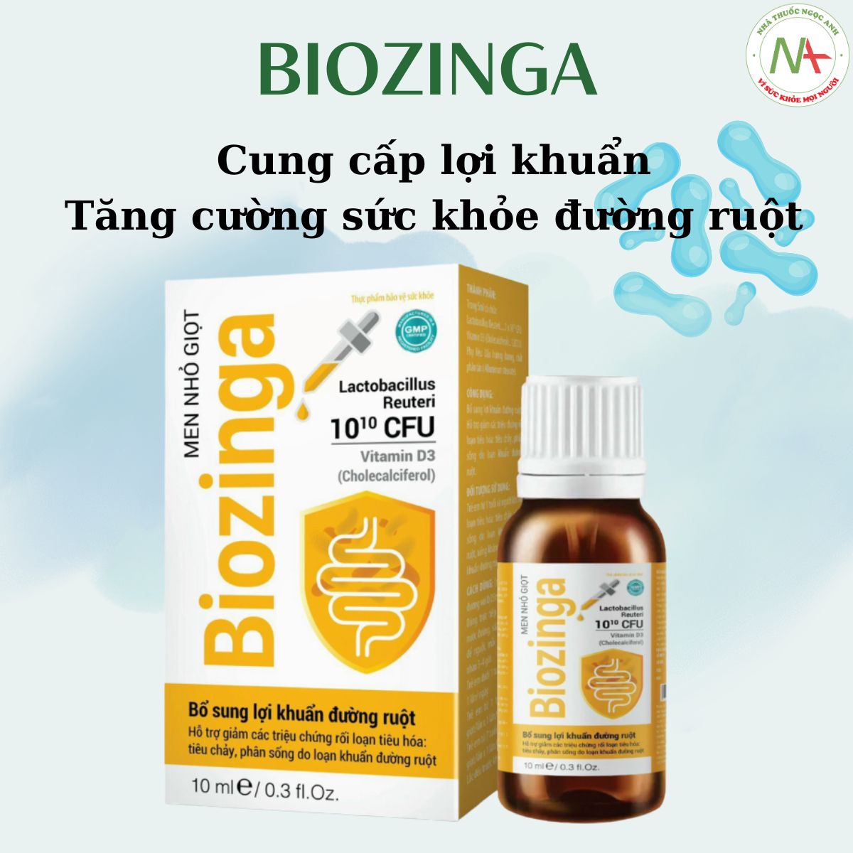 Biozinga nâng cao hàng rảo bảo vệ đường ruột