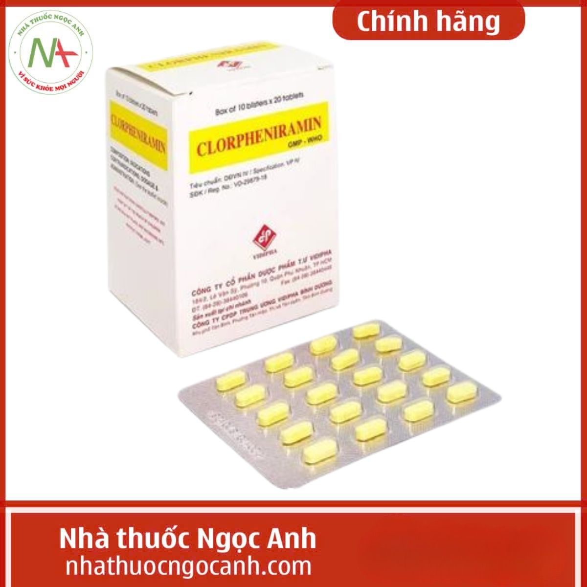 Clorpheniramin 4mg Vidipha