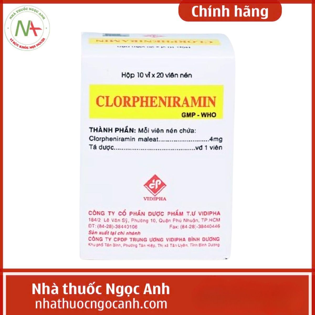 Clorpheniramin 4mg Vidipha