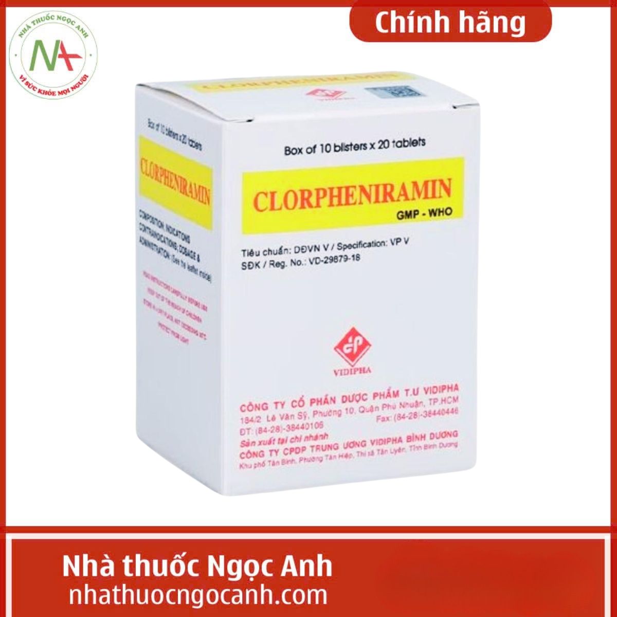 Clorpheniramin 4mg Vidipha