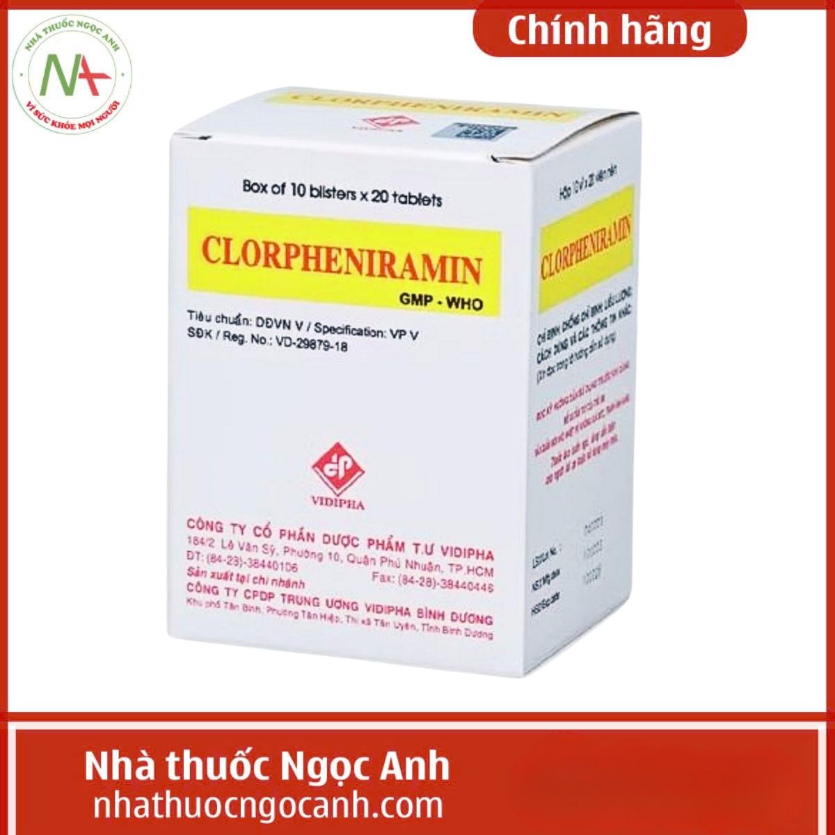 Clorpheniramin 4mg Vidipha