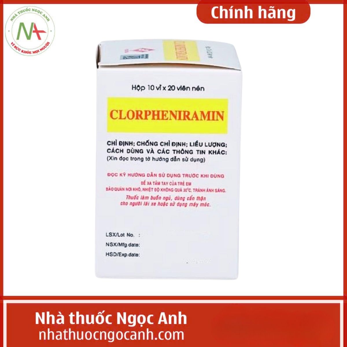 Clorpheniramin 4mg Vidipha