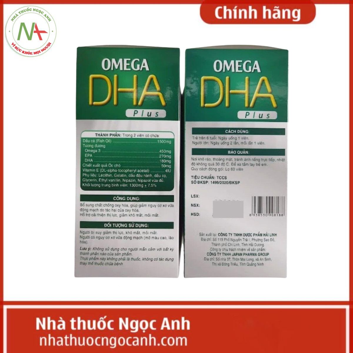 Dầu Cá Omega DHA Plus Hải Linh