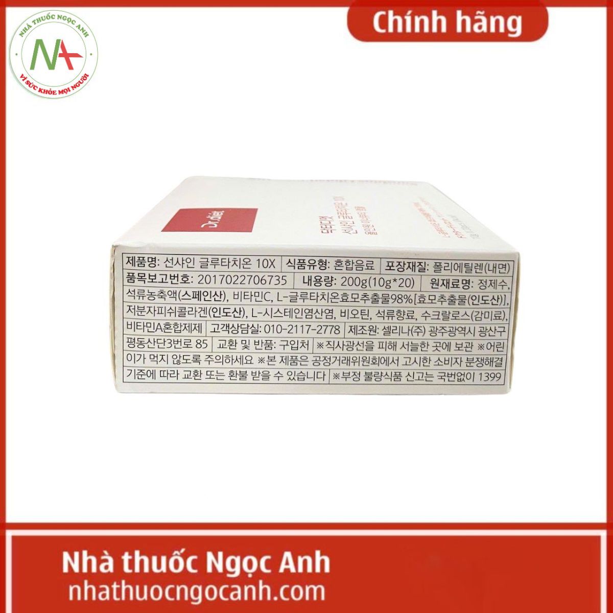 Dr.Diét Sunshine Glutathione 10X