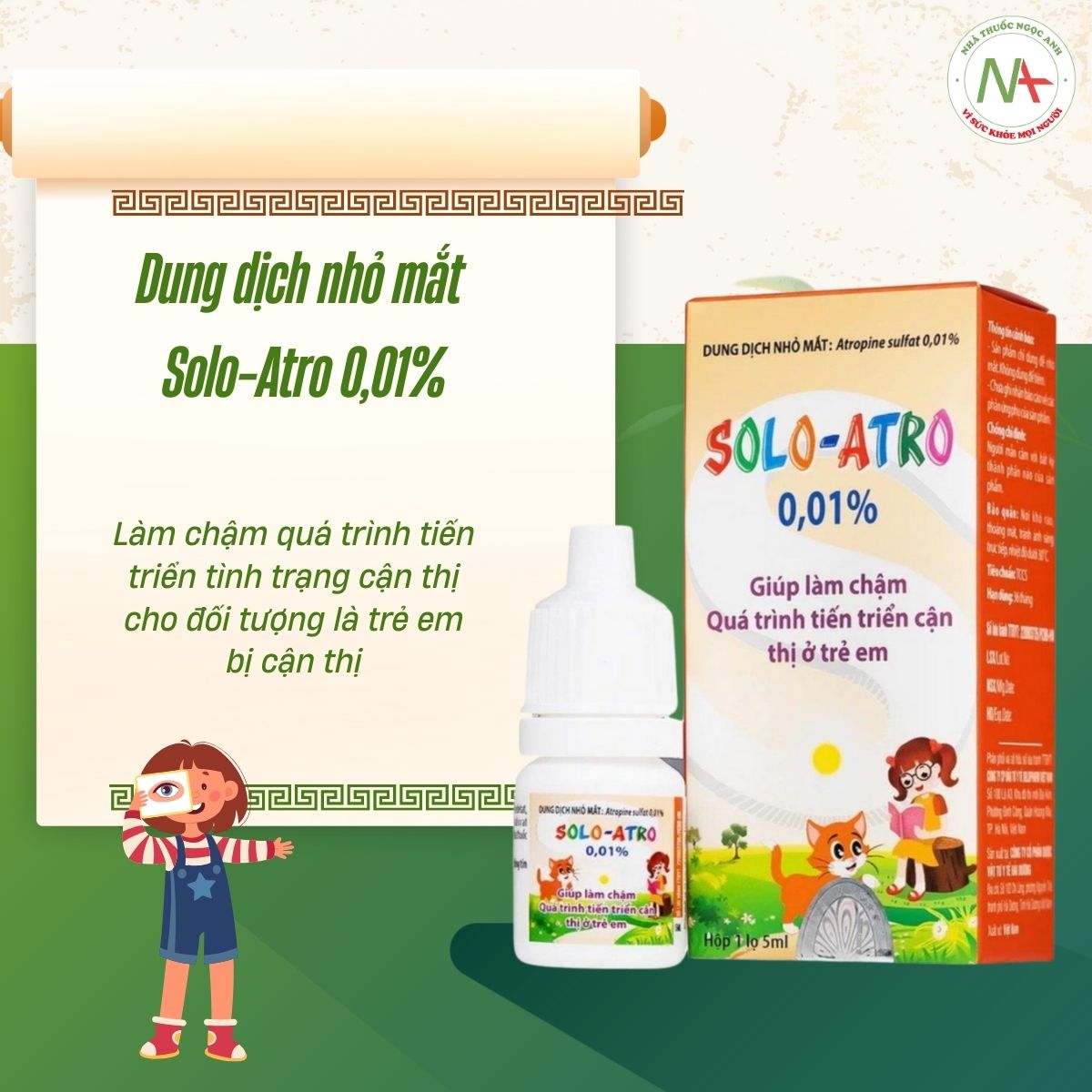 Dung dịch nhỏ mắt Solo-Atro 0,01%