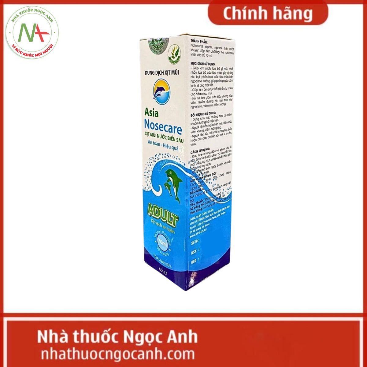 Dung dịch xịt mũi Asia Nosecare Adult