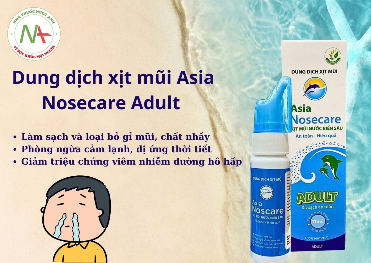 Dung dịch xịt mũi Asia Nosecare Adult