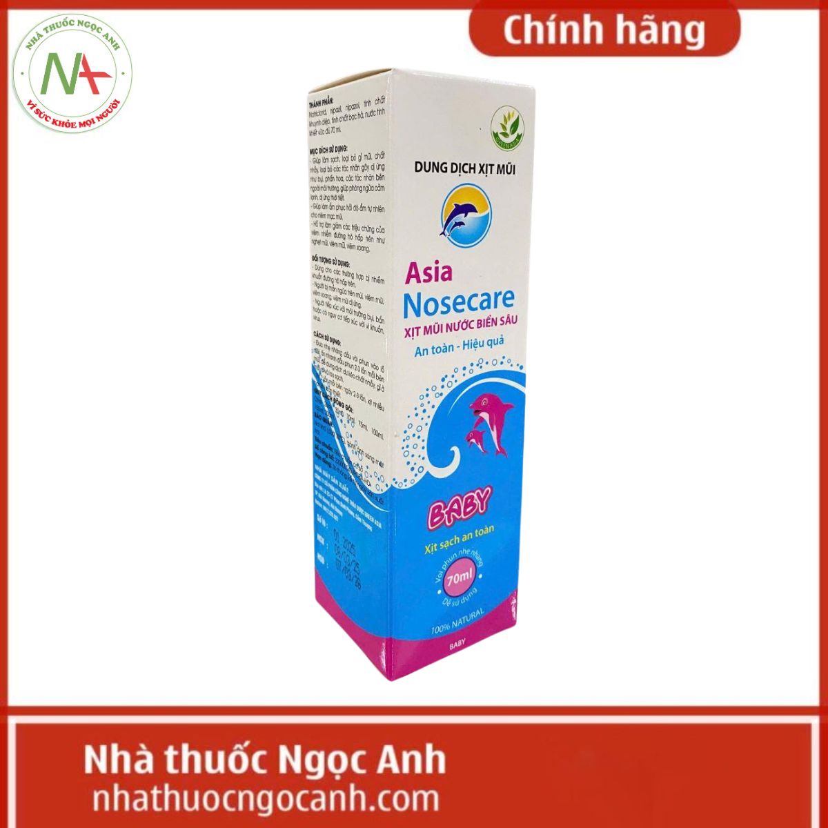 Dung dịch xịt mũi Asia Nosecare Baby