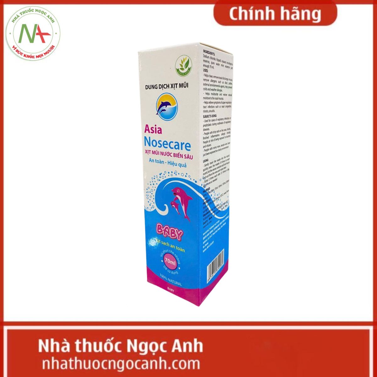 Dung dịch xịt mũi Asia Nosecare Baby