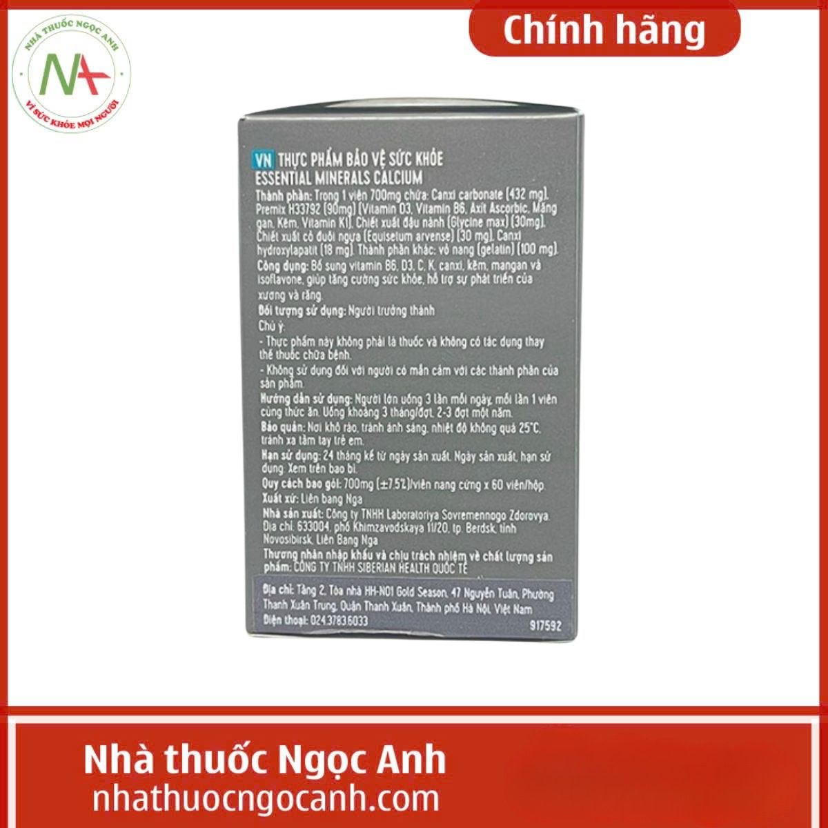 Essential Minerals Calcium