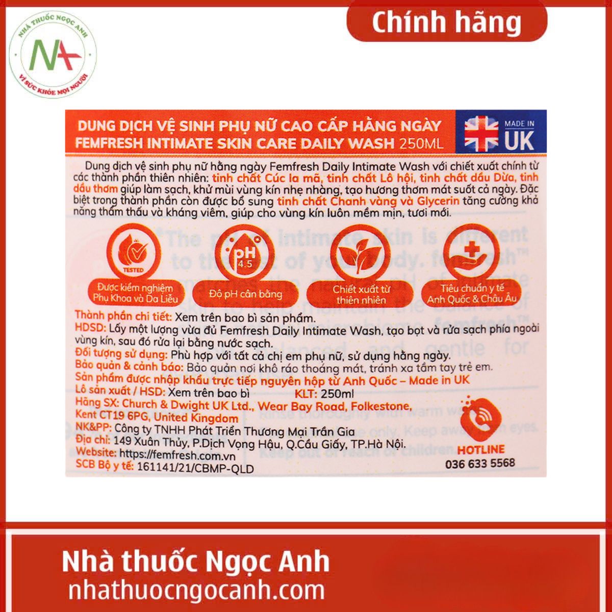 Femfresh Intimate Skin Care Daily Wash