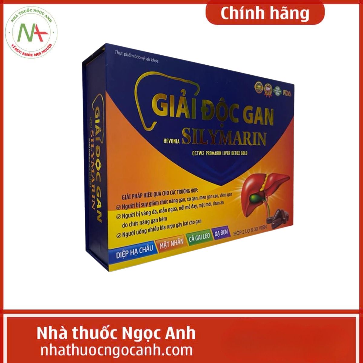 Giải độc gan Hevonia Silymarin Tadaphaco