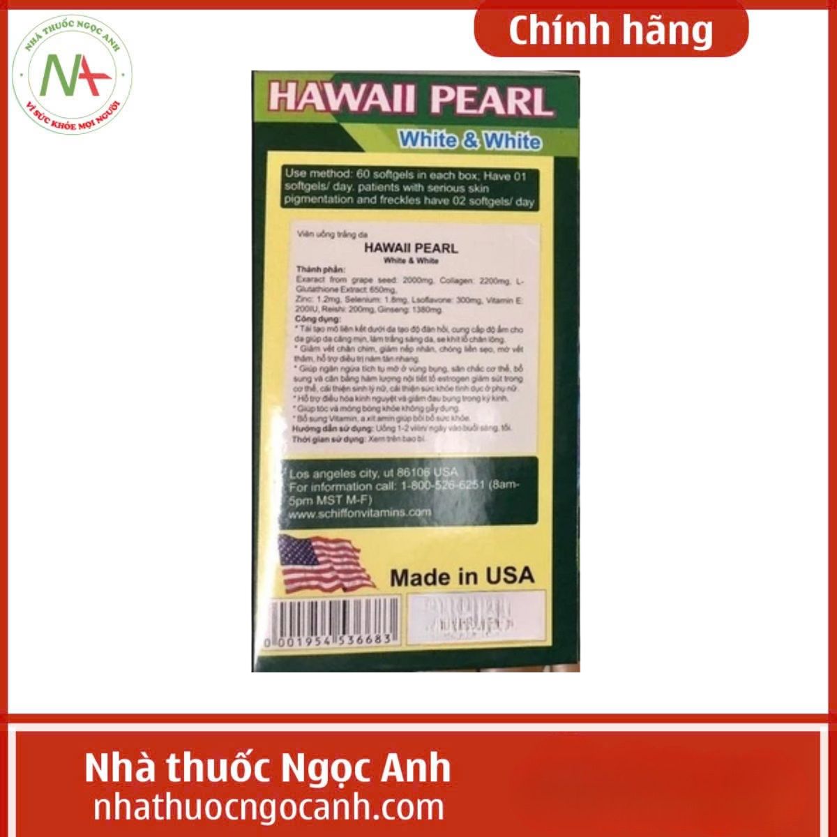 Hawall Pearl White & White