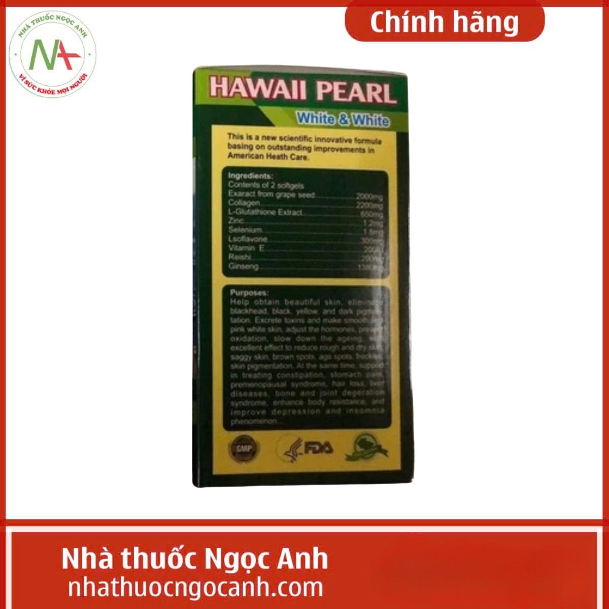 Hawall Pearl White & White