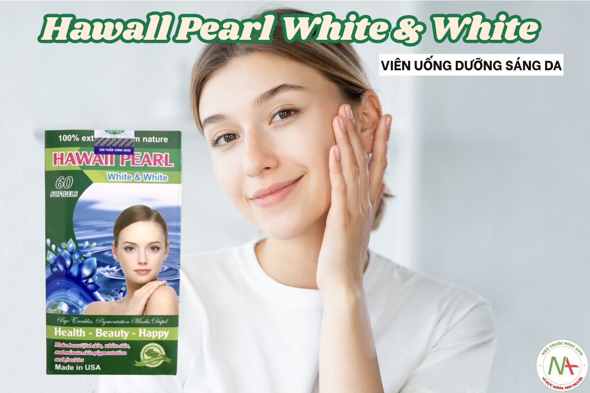 Hawall Pearl White & White giúp da sáng và đều màu hơn.