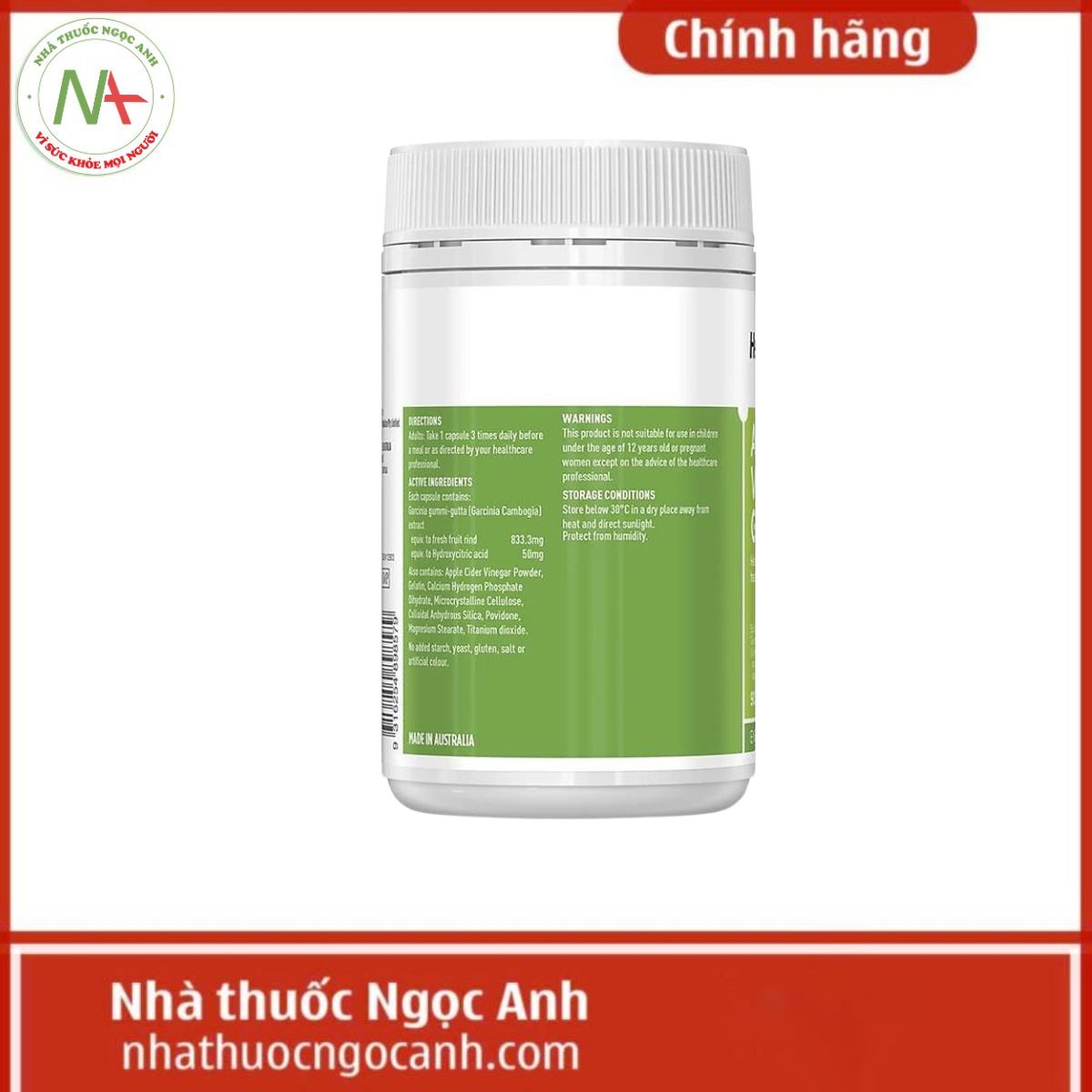 Healthy Care Apple Cider Vinegar + Garcinia