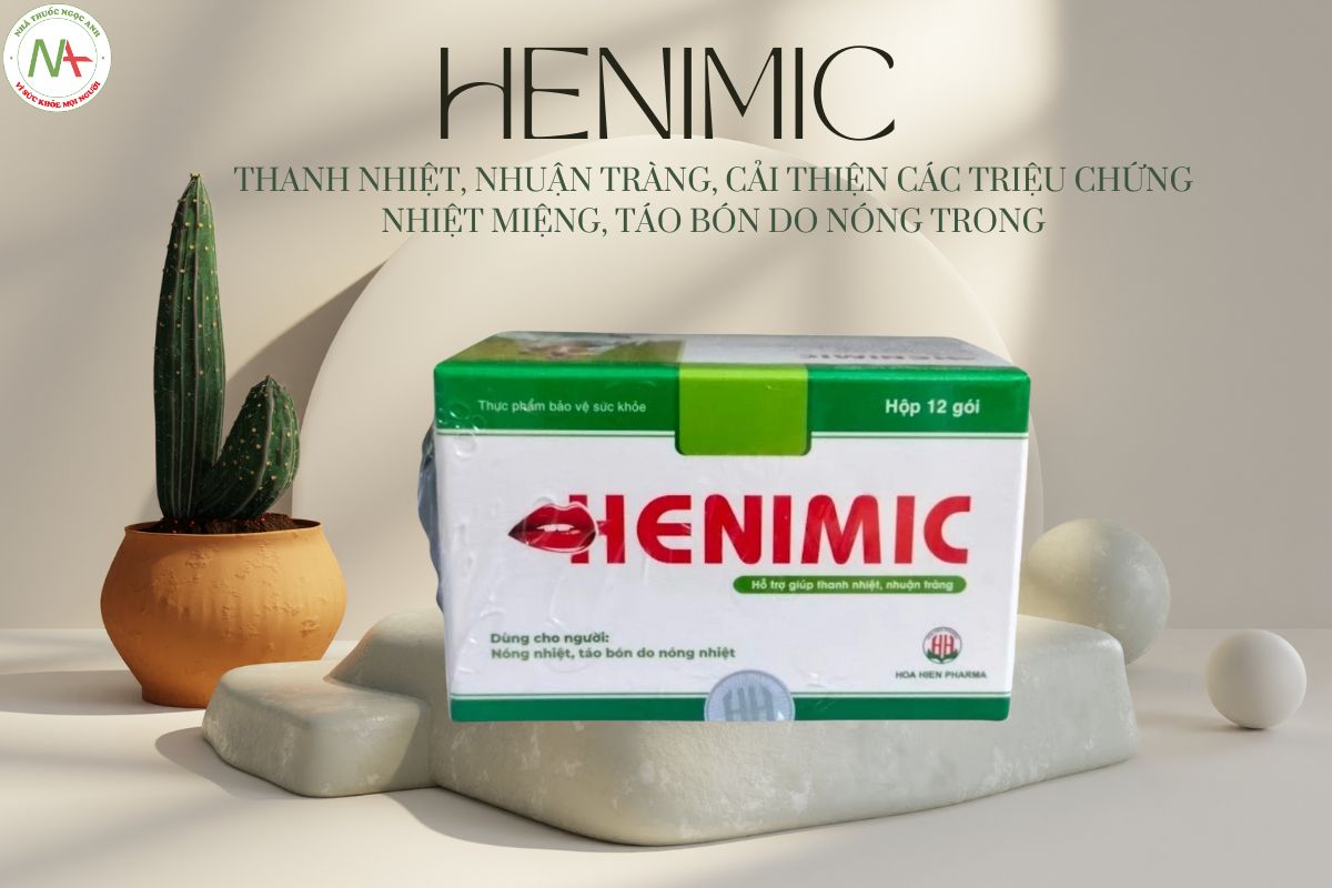 Henimic cải thiện các triệu chứng nhiệt miệng, táo bón do nóng trong.